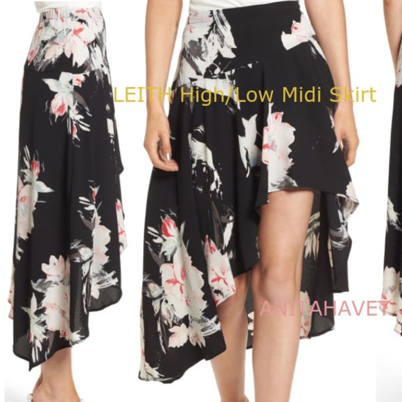 LEITH High/Low Midi Skirt Size XL - Picture 2 of 3